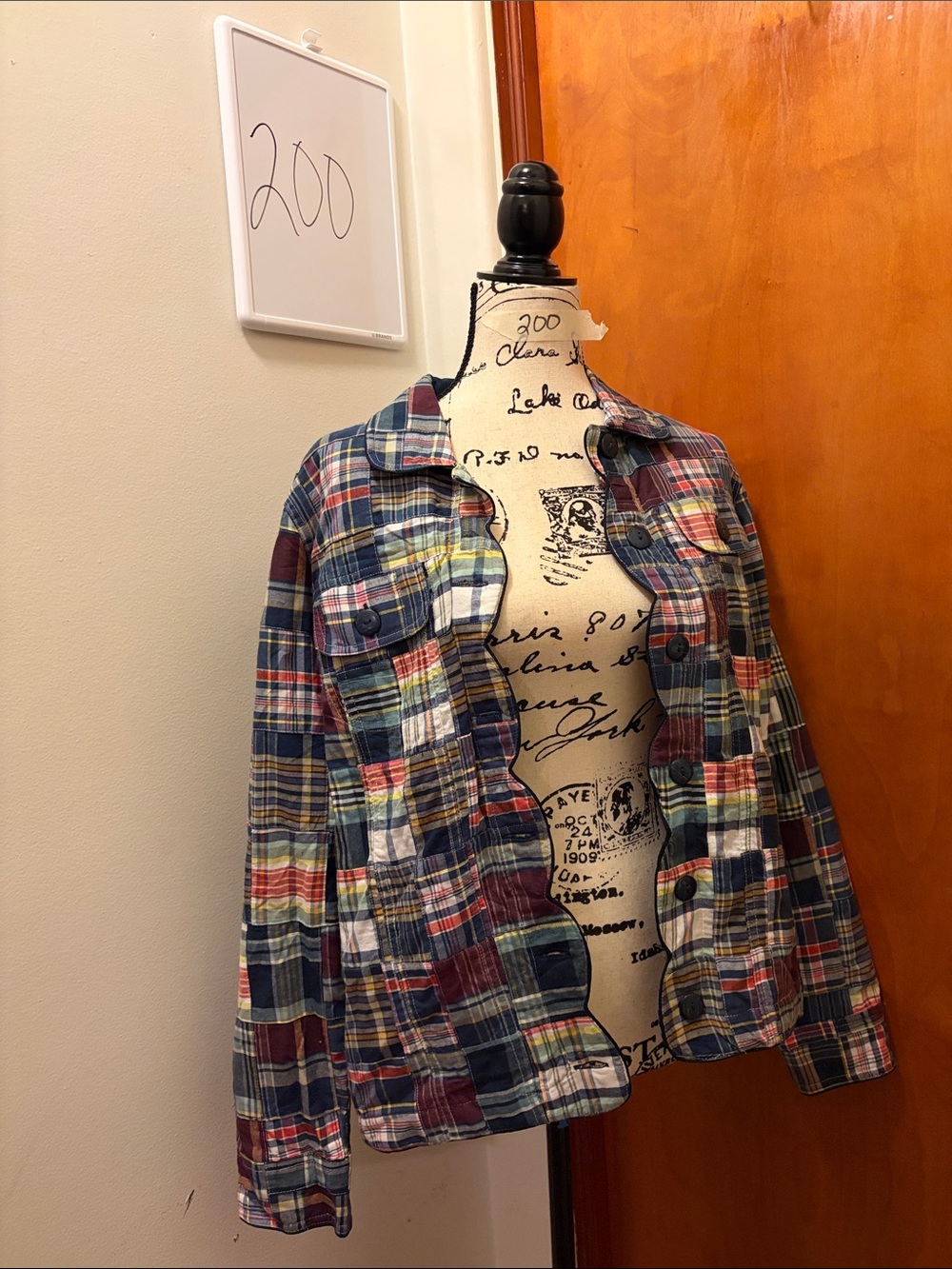 Christopher & Banks Multicolor Plaid Button-Front Shirt Jacket